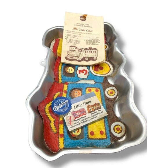 Cake Pan Vintage Wilton ”Little Train” with insert 1990 Children's Birthday Cake - Picture 5 of 6